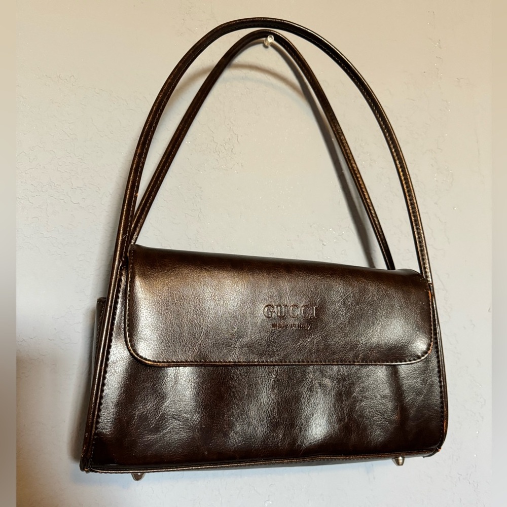 Gucci Leather Y2K shoulder bag